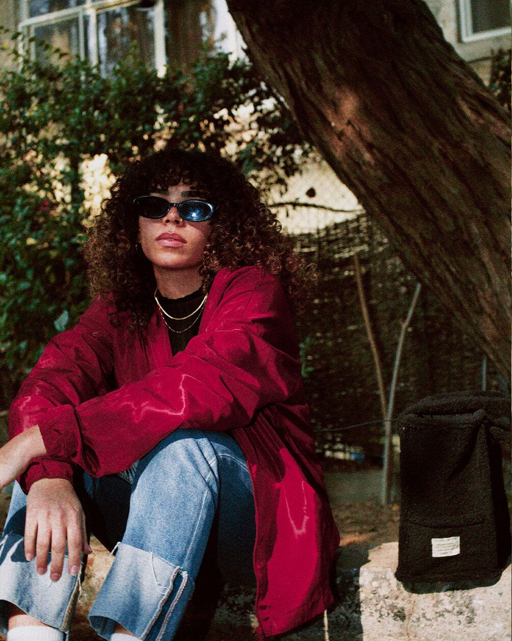 Maroon Red Windbreaker Windbreaker IN YOUR SHOE M 