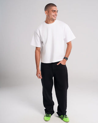 Men Black Loose Jeans Jeans IN YOUR SHOE 30 