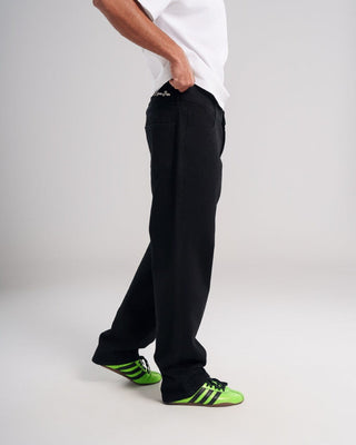 Men Black Loose Jeans Jeans IN YOUR SHOE 36 