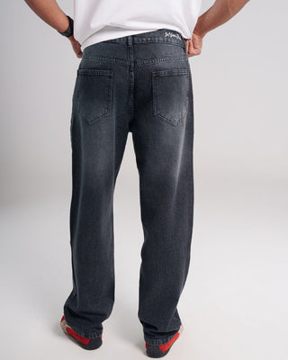 Men Grey Loose Jeans Jeans IN YOUR SHOE 34 