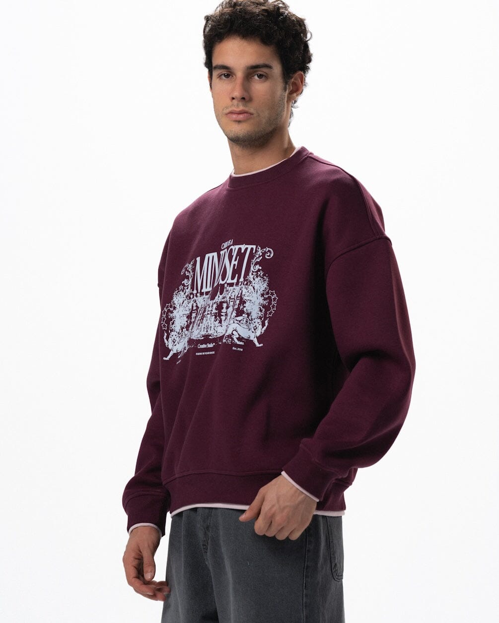 Mindset Boxy Crewneck Crewnecks IN YOUR SHOE 
