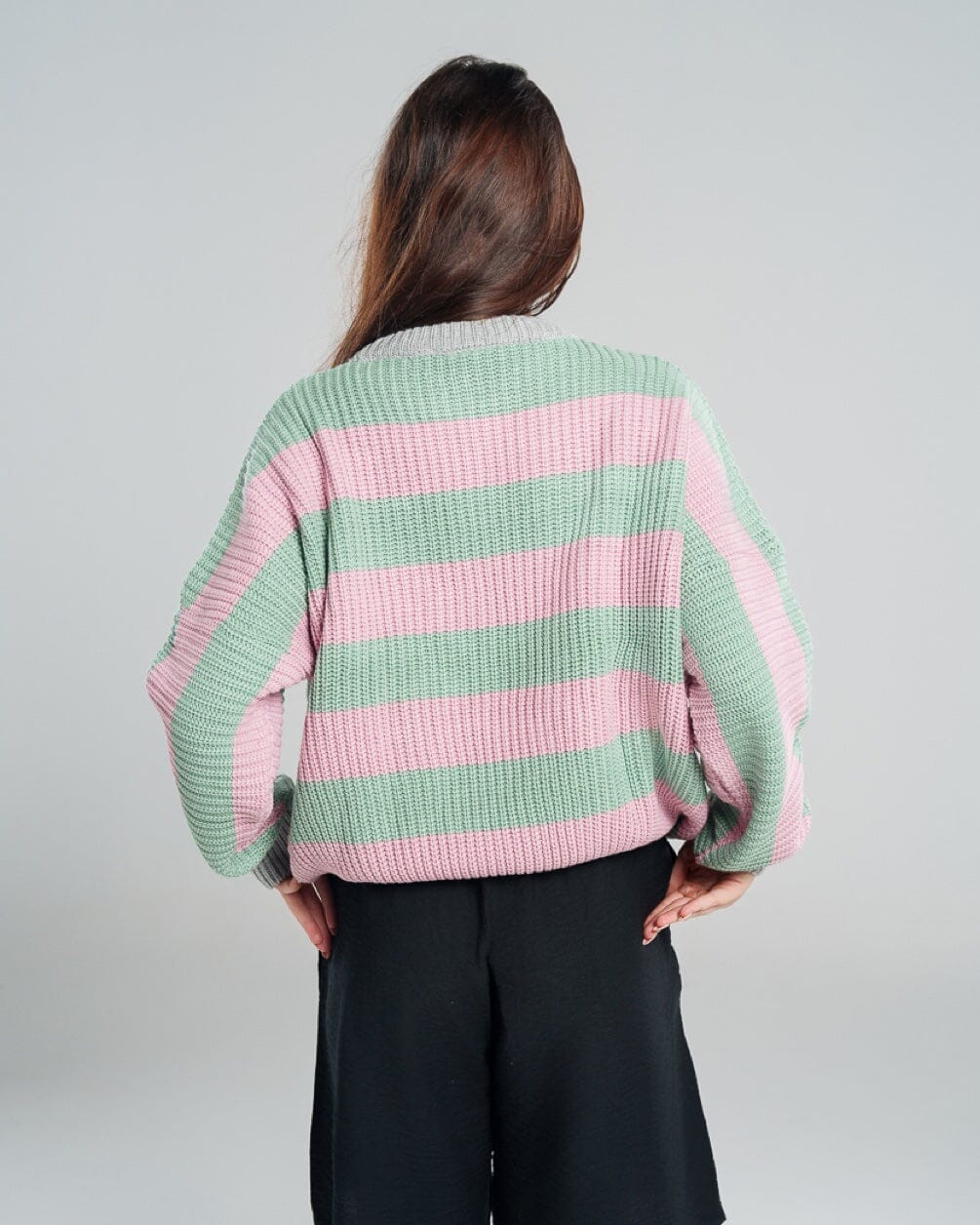 Mint and Poudre Balloon Knitwear Pullover Knitwear IN YOUR SHOE 