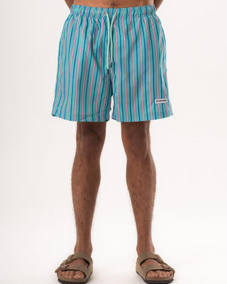 Mint Green Stripes Swim Shorts Swim Shorts IN YOUR SHOE M 
