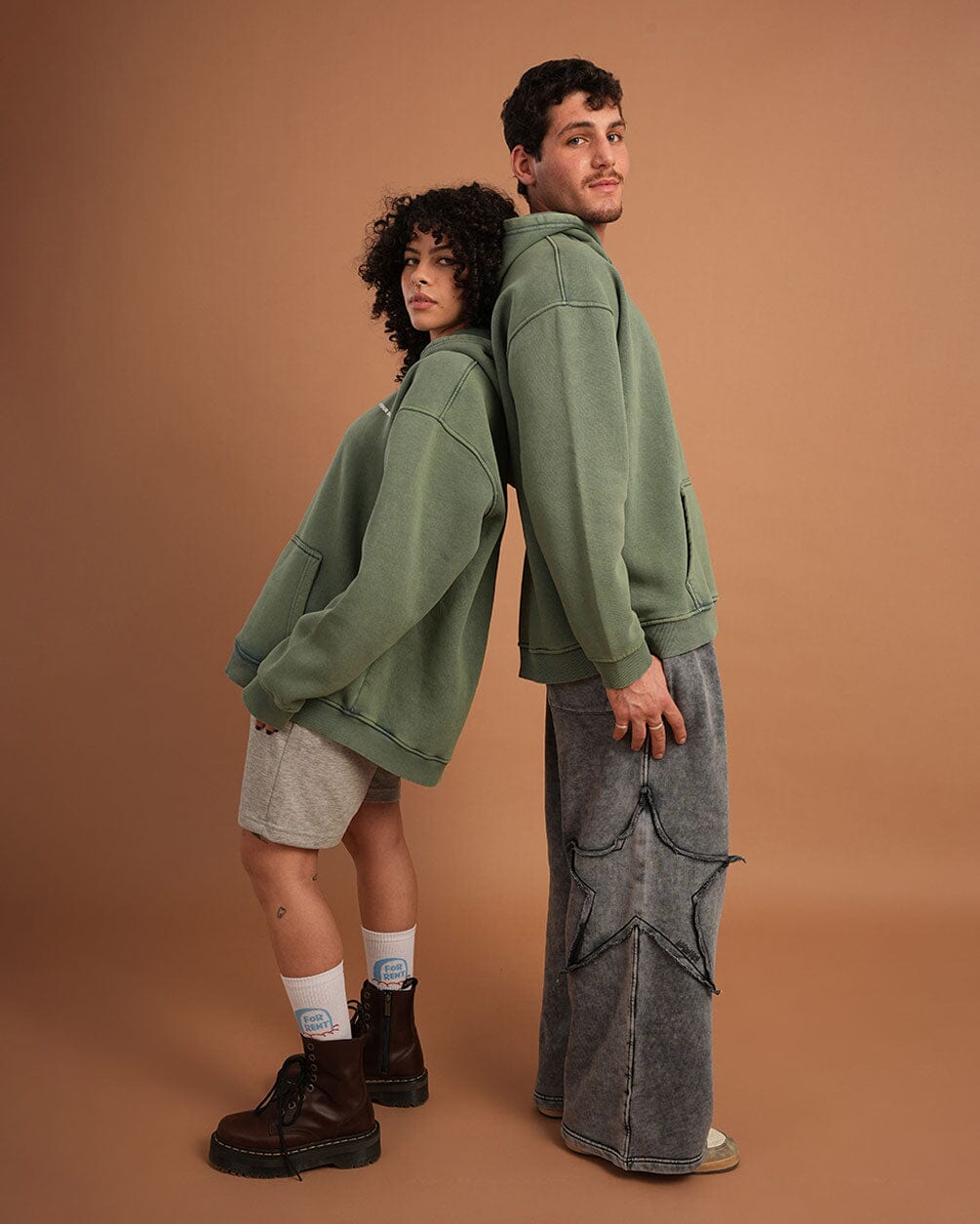 Mint IYS Washed Hoodie Acid Washed Hoodies IN YOUR SHOE 