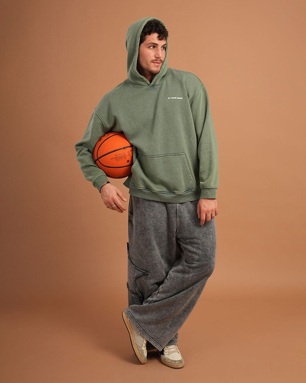 Mint IYS Washed Hoodie Acid Washed Hoodies IN YOUR SHOE M 