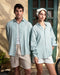 Mint Striped Linen Shirt