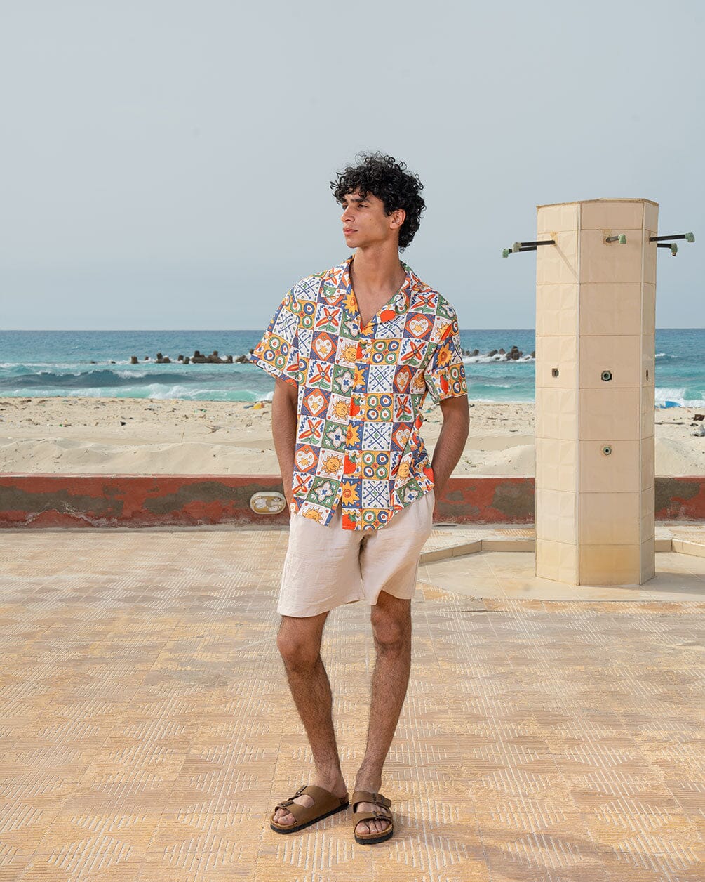 Mosaic Tiles Hawaiian Shirt Hawaiian Shirt IN YOUR SHOE L 