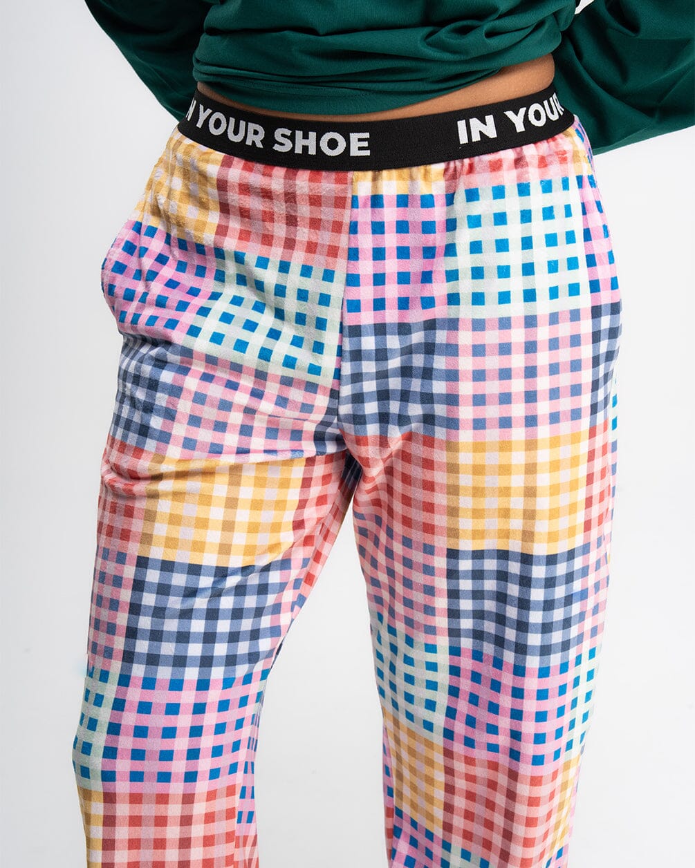 Multicolor Plaid Fluffy Pjoys Fluffy Pjoys IN YOUR SHOE 