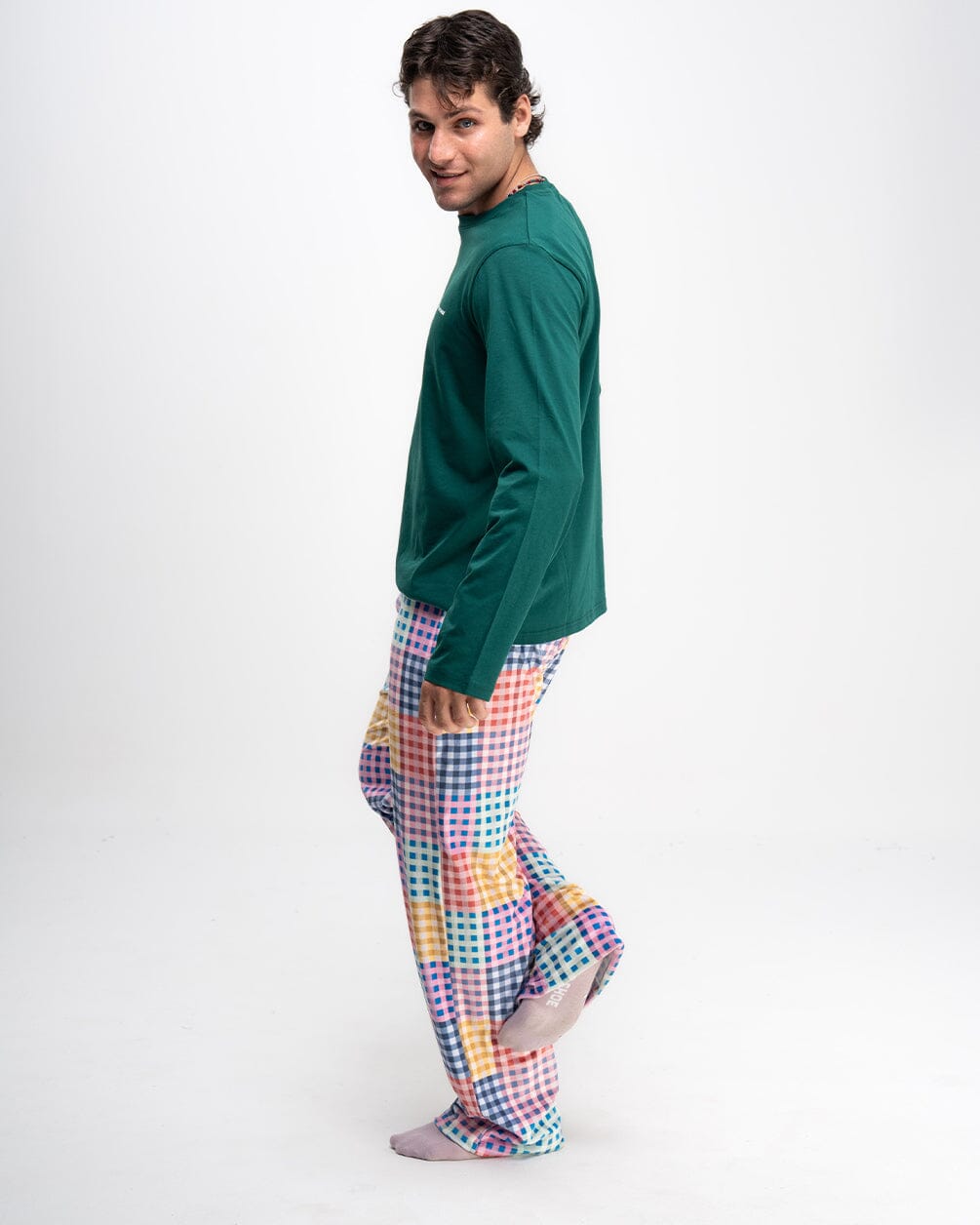 Multicolor Plaid Fluffy Pjoys Fluffy Pjoys IN YOUR SHOE 