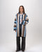 Multicolor Striped Collar Knitted Cardigan