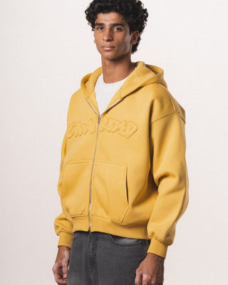 Mustard Afterclass Boxy Zip-Up Hoodie Zip Up Hoodies IN YOUR SHOE 