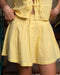 Mustard Yellow Linen Skirt
