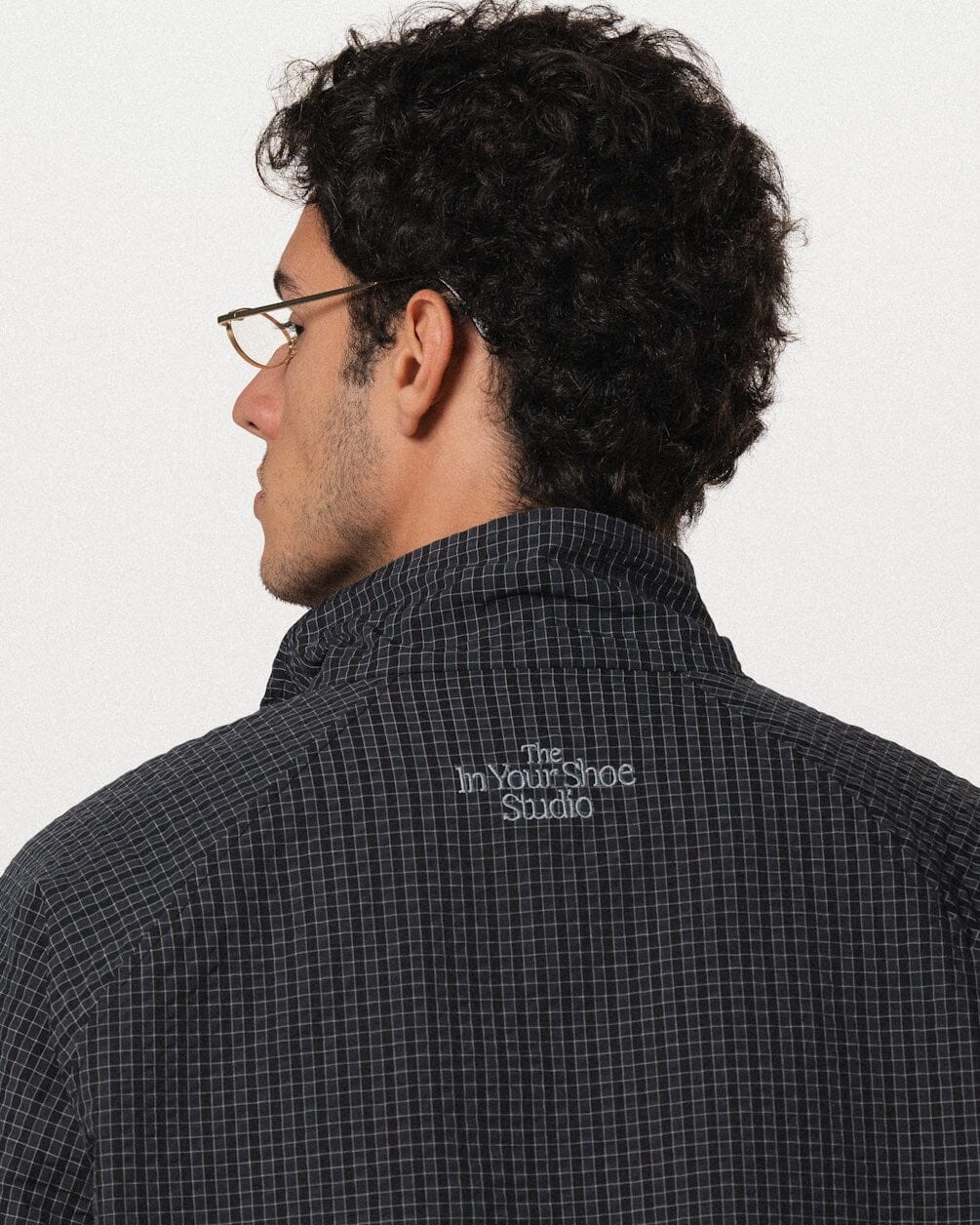 Navy Check Windbreaker Windbreaker IN YOUR SHOE XL 