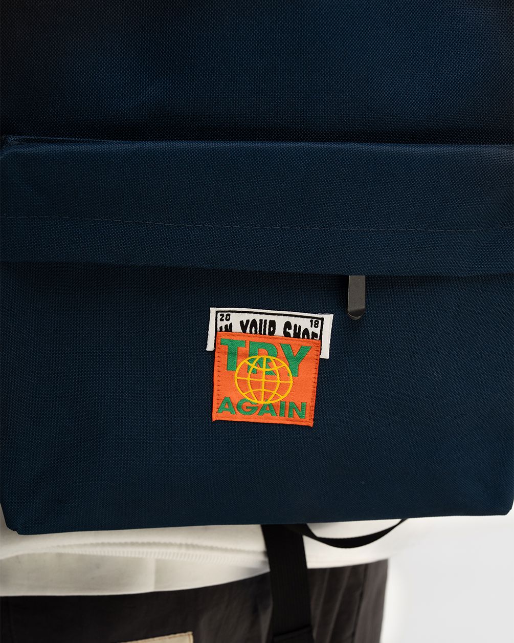 Navy Zip Backpack Backpacks IN YOUR SHOE 