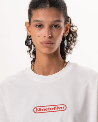 Nine To Five Oversized Tee Printed Oversized Tees IN YOUR SHOE XL 