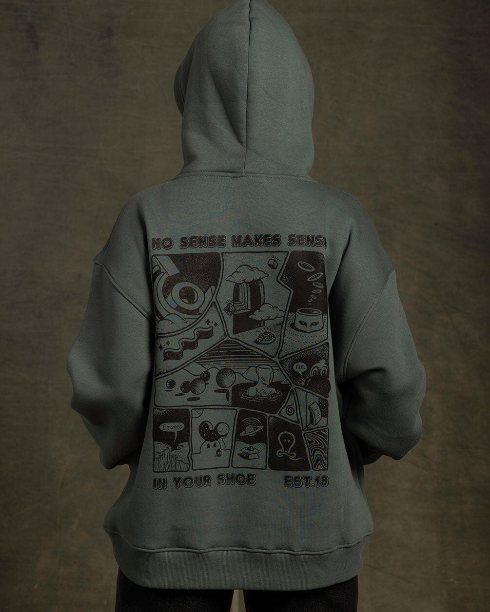 No Sense Makes Sense Hoodie Printed Hoodies IN YOUR SHOE XL 