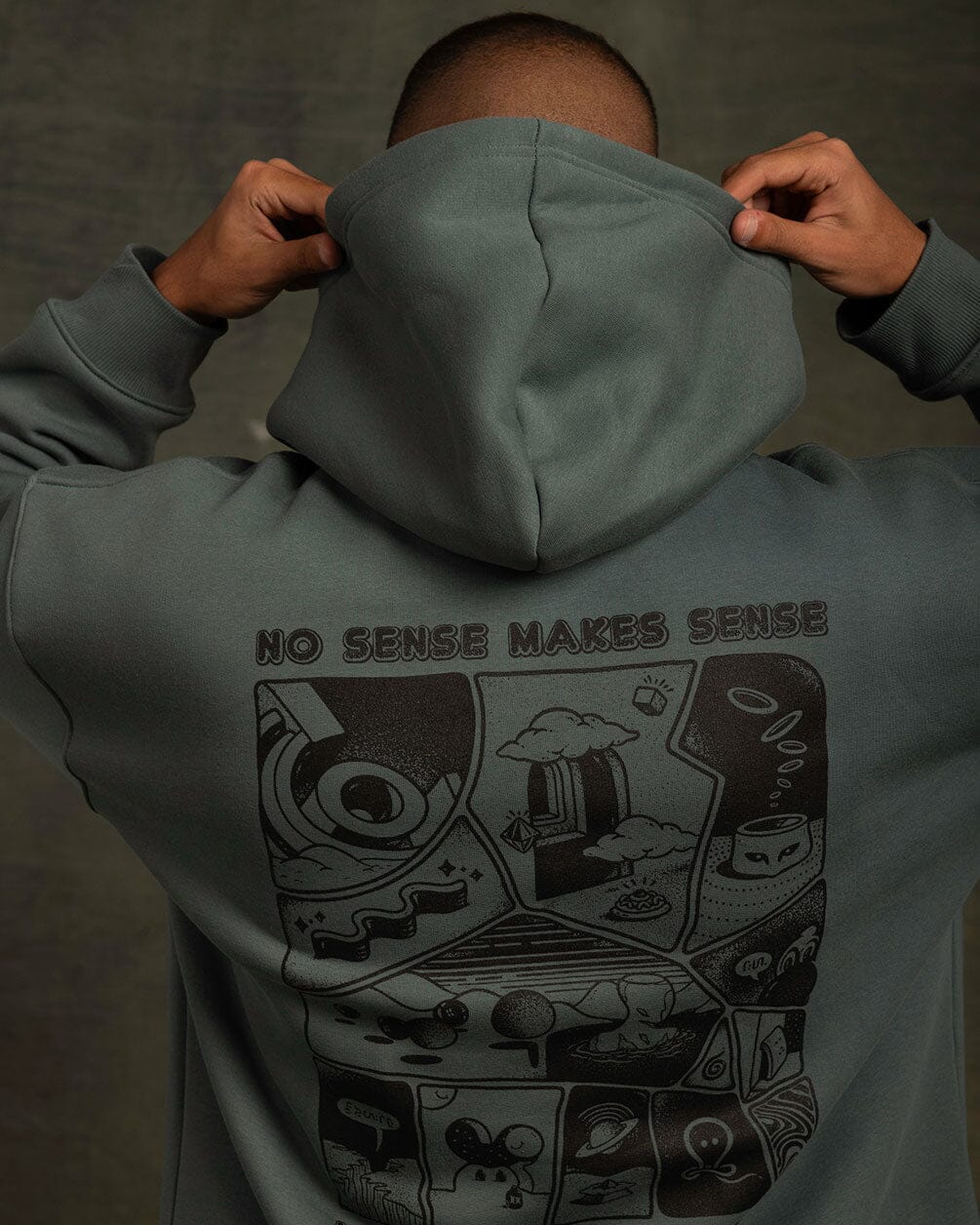 No Sense Makes Sense Hoodie Printed Hoodies IN YOUR SHOE 