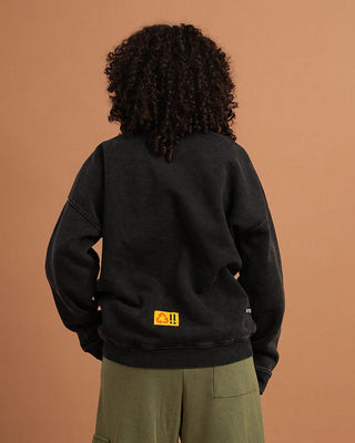 Not My Type Washed Crewneck Acid Washed Crewnecks IN YOUR SHOE 