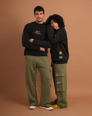Not My Type Washed Crewneck Acid Washed Crewnecks IN YOUR SHOE 