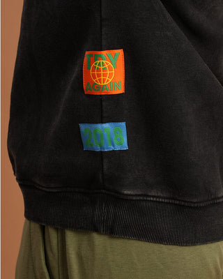 Not My Type Washed Crewneck Acid Washed Crewnecks IN YOUR SHOE 