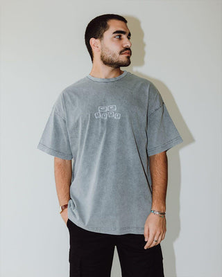 Not Your Type Acid Washed Oversized Tee Washed Oversized Tee IN YOUR SHOE L 