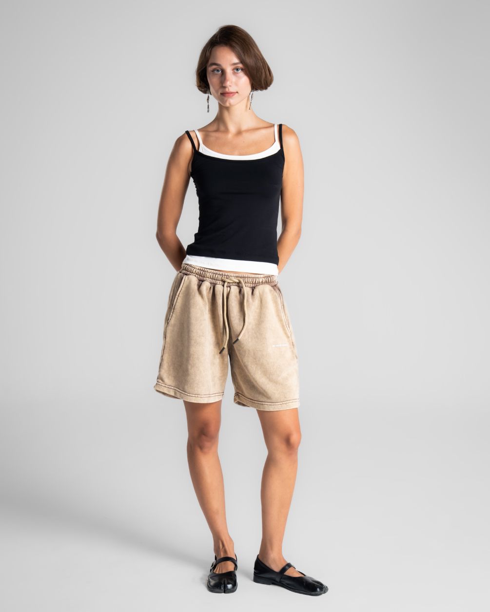 Oak Wide-Leg Washed Sworts Sworts IN YOUR SHOE S 