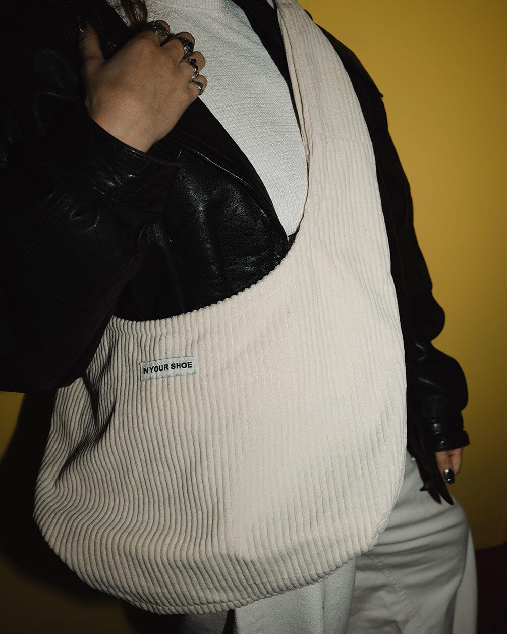 Off White Corduroy Bow Bag Corduroy Bag IN YOUR SHOE 