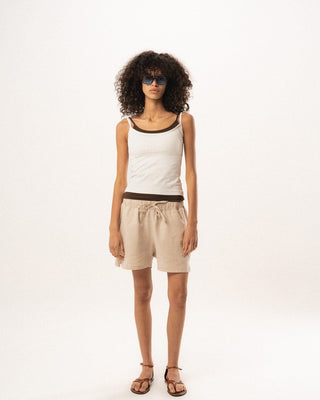 Off White Double Layer Strap Top Tops IN YOUR SHOE S 