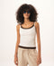 Off White Double Layered Strap Top
