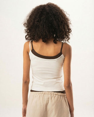 Off White Double Layer Strap Top Tops IN YOUR SHOE XL 