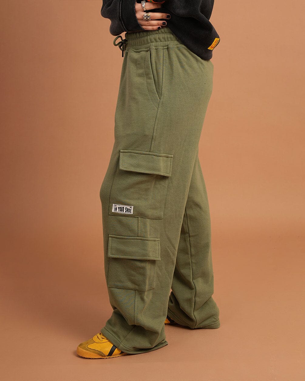 Olive Cargo Swants Swants IN YOUR SHOE 