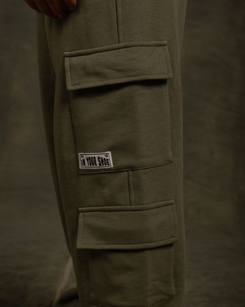 Olive Cargo Swants Swants IN YOUR SHOE 