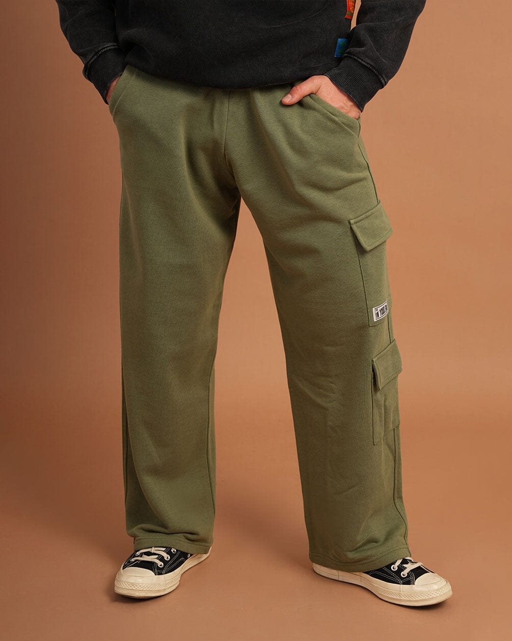Olive Cargo Swants Swants IN YOUR SHOE M 