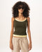 Olive Double Layered Strap Top