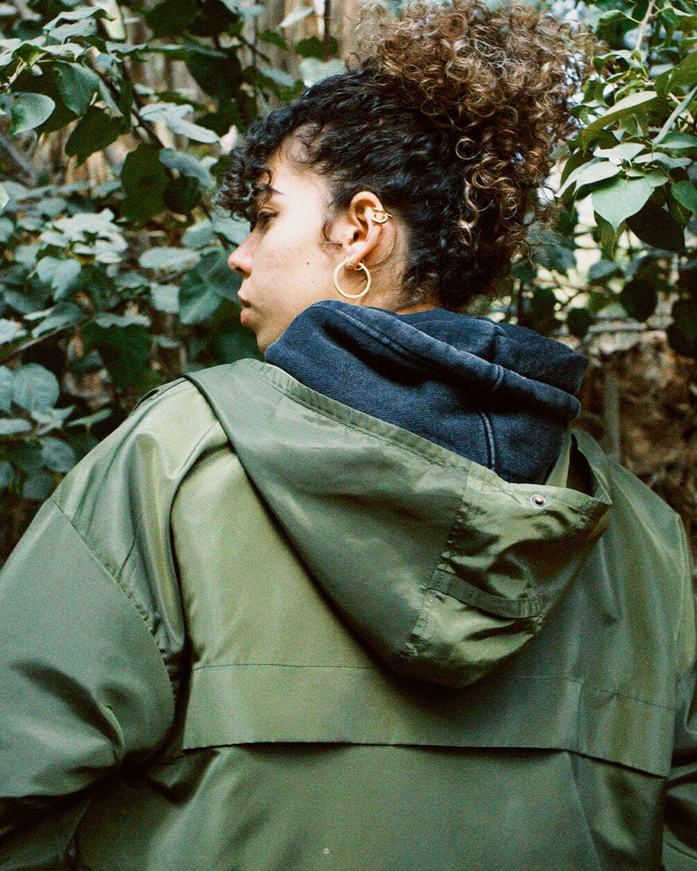 Olive Green Windbreaker Windbreaker IN YOUR SHOE M 