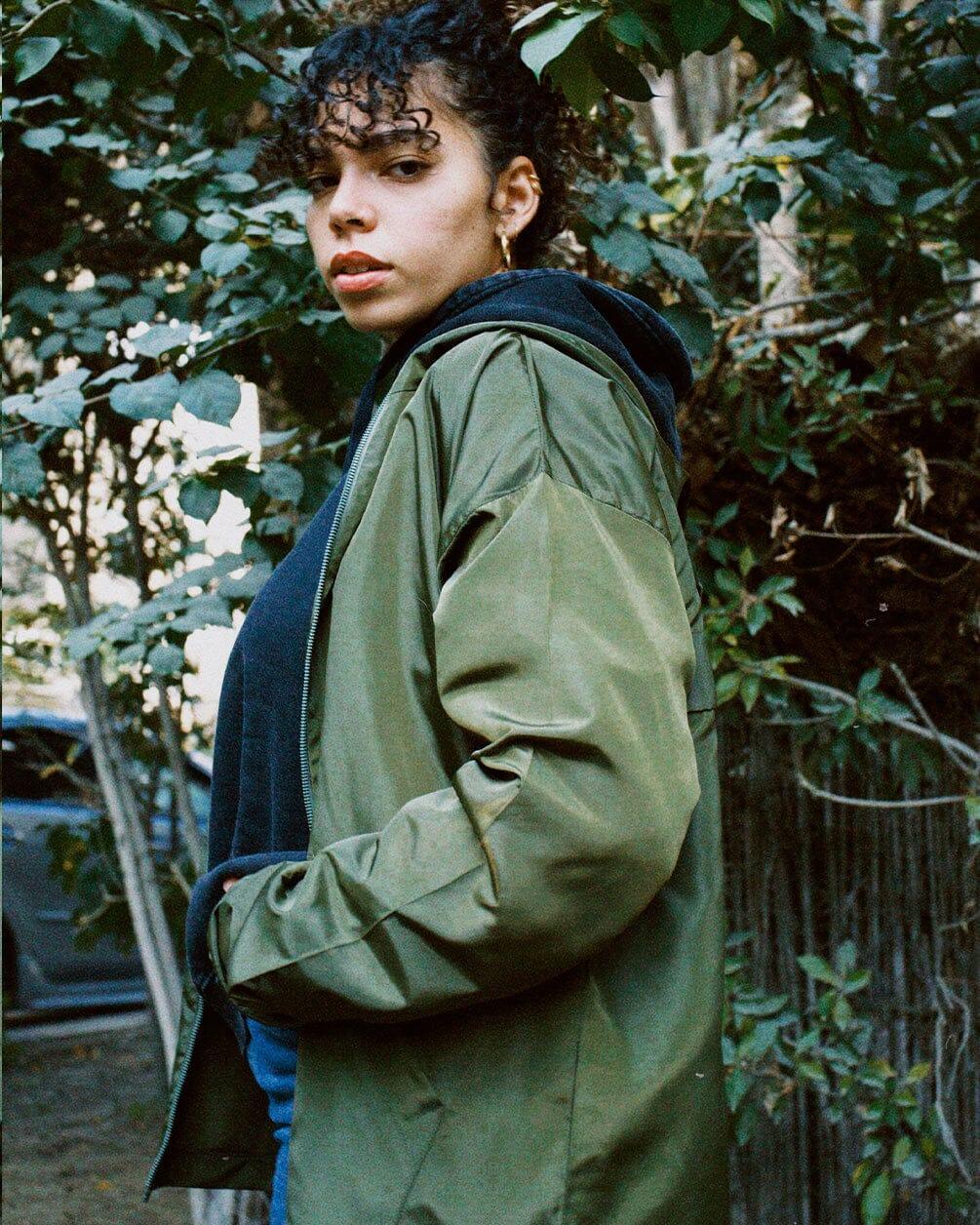 Olive Green Windbreaker Windbreaker IN YOUR SHOE S 