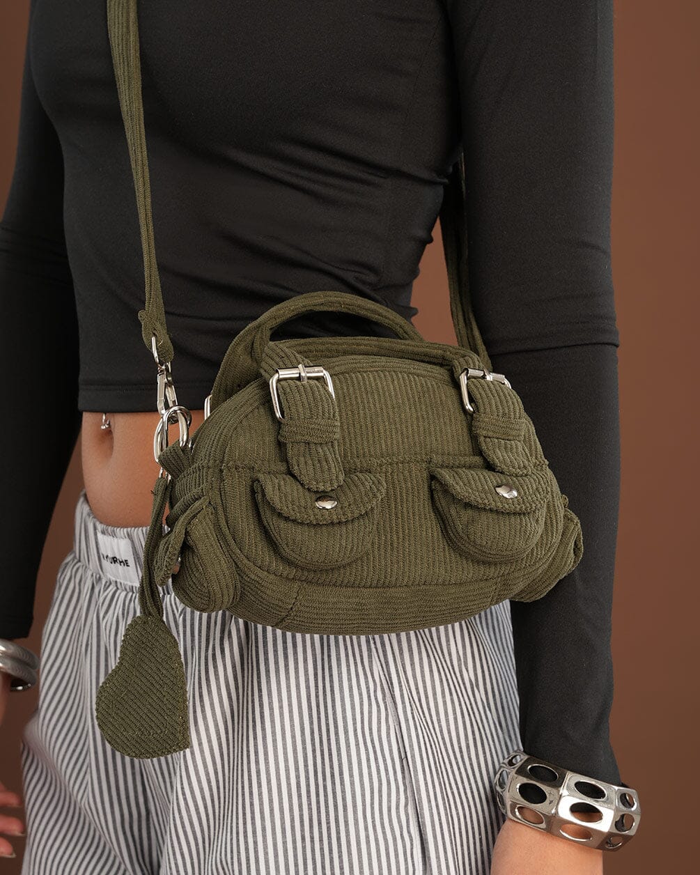 Olive Mini Corduroy Bag Corduroy Bag IN YOUR SHOE 