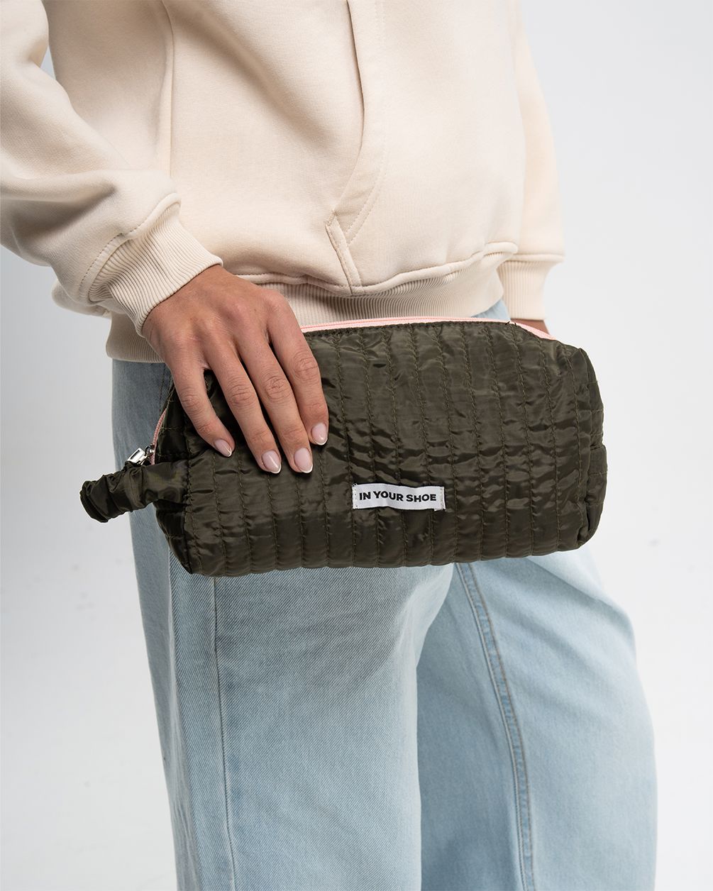 Olive Toiletry Bag Toiletry Bag IN YOUR SHOE 