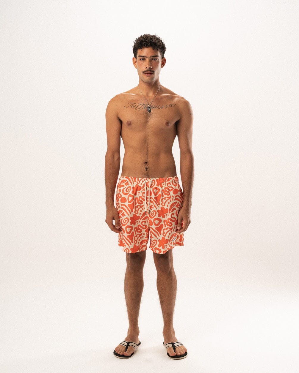 Orange Creamsicle Swim Shorts Swim Shorts IN YOUR SHOE M 