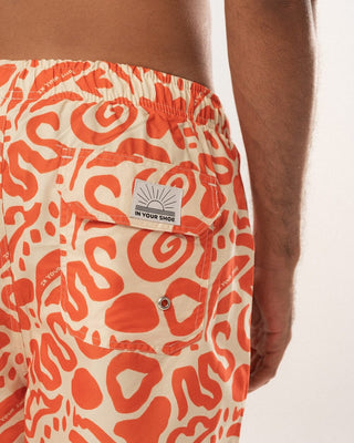 Orange Creamsicle Swim Shorts Swim Shorts IN YOUR SHOE XXL 