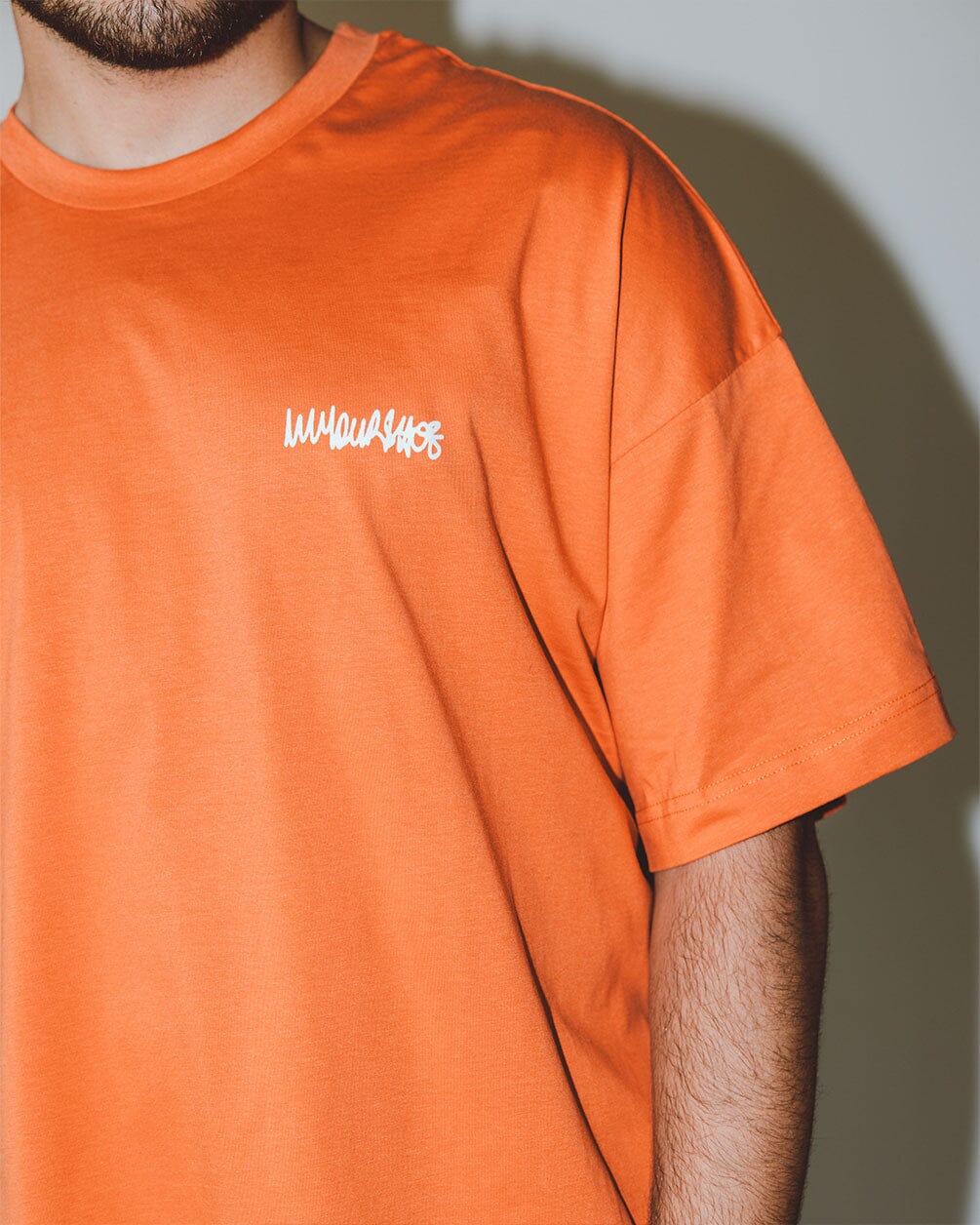 Orange IYS Printed Oversized Tee Printed Oversized Tees IN YOUR SHOE 