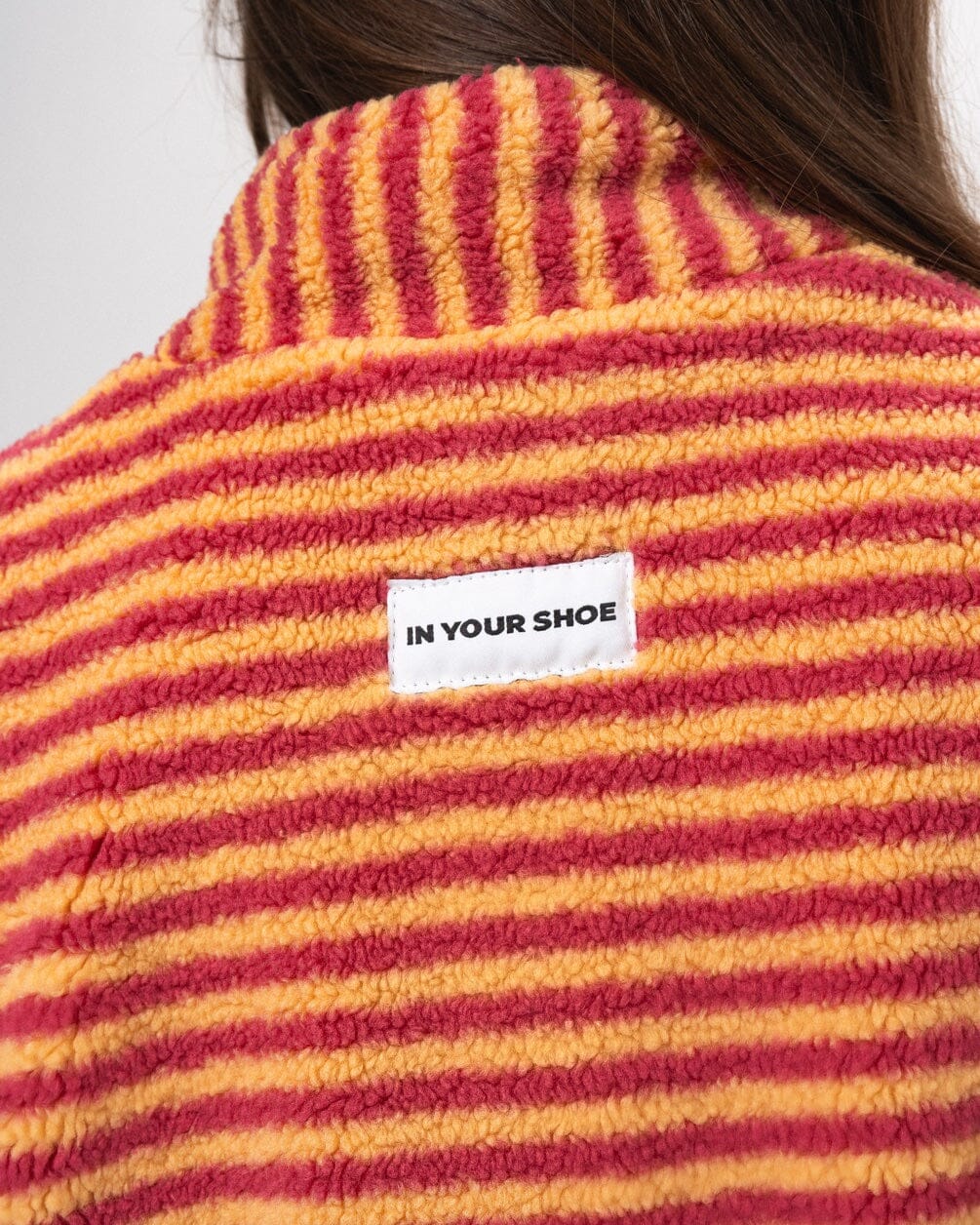 Orange & Yellow Regular Fleece Jacket Fleece Jacket IN YOUR SHOE 