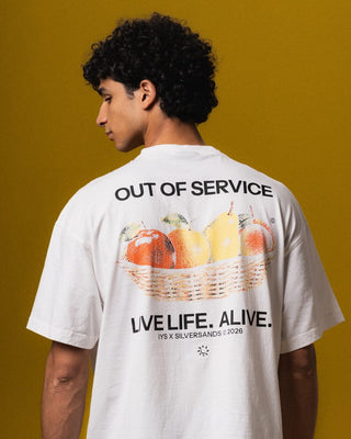 Out Of Service Oversized Tee Printed Oversized Tees IYS X ZED M 