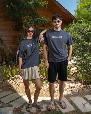 Party Is Always Fire Oversized Tee Printed Oversized Tees IN YOUR SHOE L 