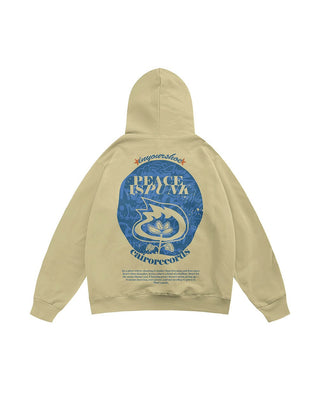 Peace is Punk Hoodie Printed Hoodies IN YOUR SHOE S 