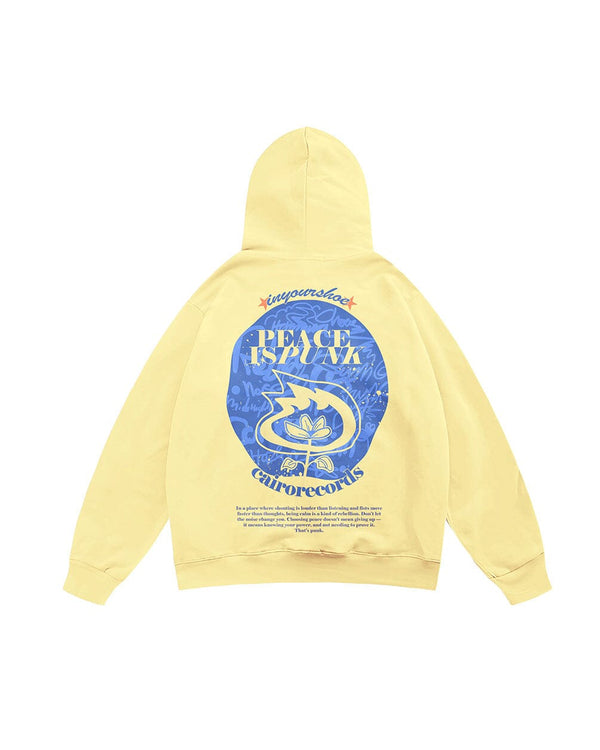 Peace is Punk Oversized Hoodie