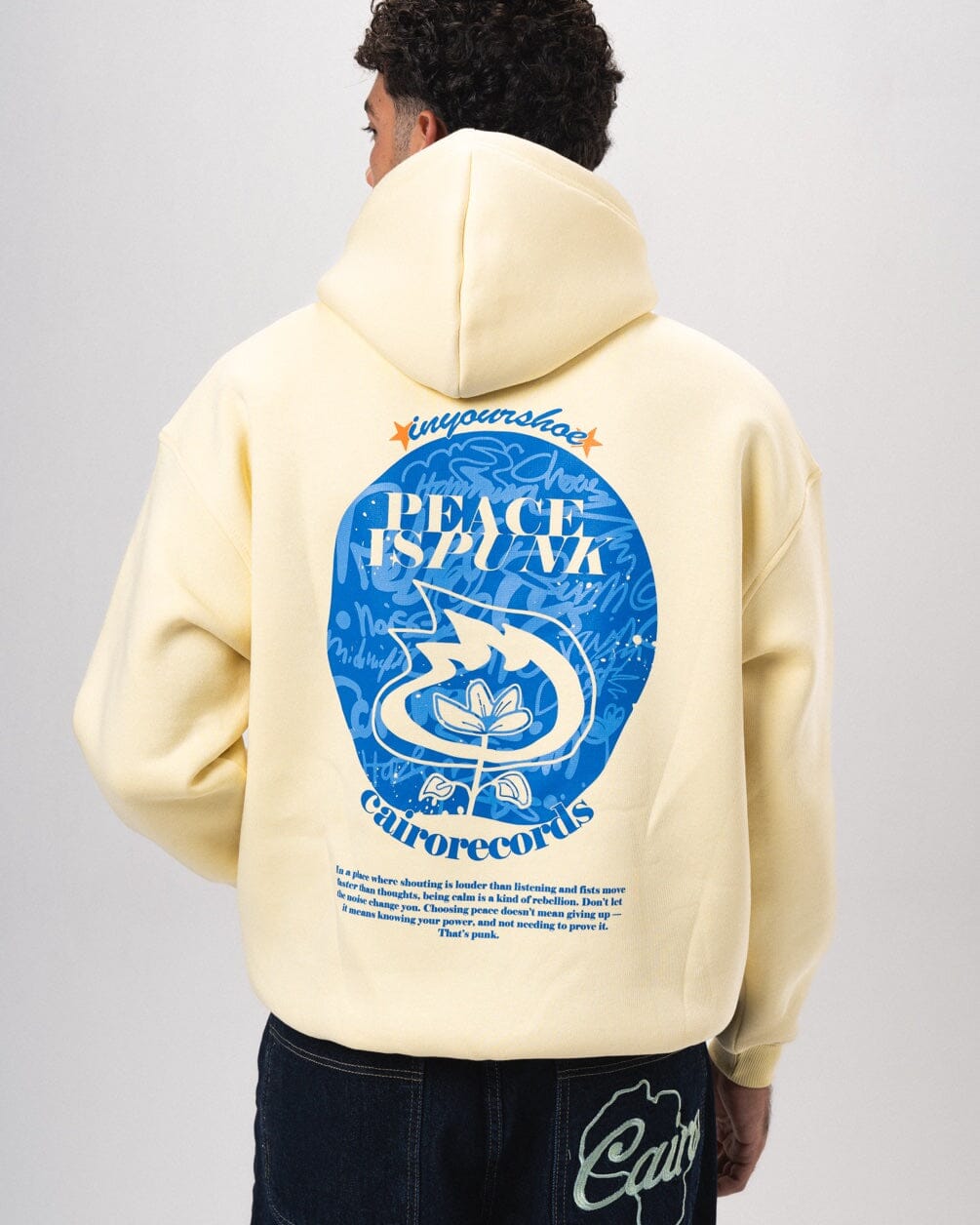 Peace is Punk Hoodie Printed Hoodies IN YOUR SHOE 