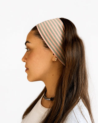 Pink & Green Striped Headband Headband IN YOUR SHOE 