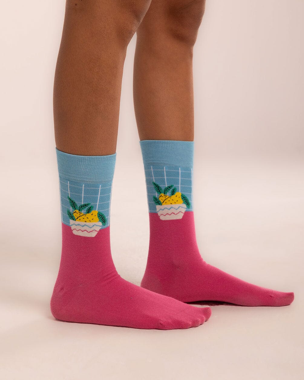 Pink Lemons Neck Socks Neck Socks IN YOUR SHOE 