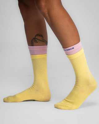 Pink Lime Double Layered Neck Socks Neck Socks IN YOUR SHOE 